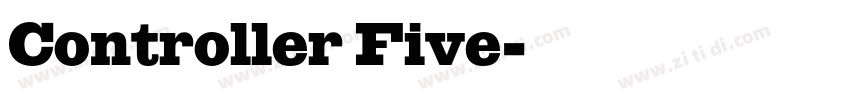 Controller Five字体转换
